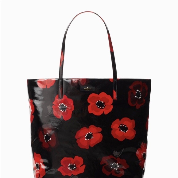 SOLD NWT Kate Spade Poppies Tote - Picture 2 of 8